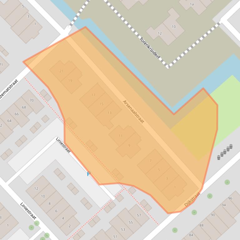 Kaart van postcodegebied 4125XP.