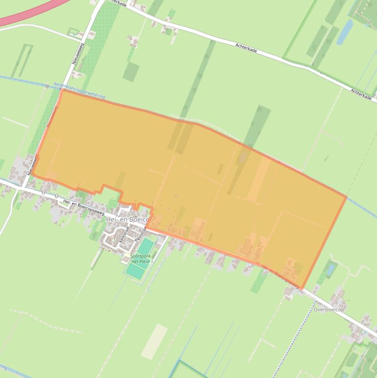 Kaart van postcodegebied 4126RJ.