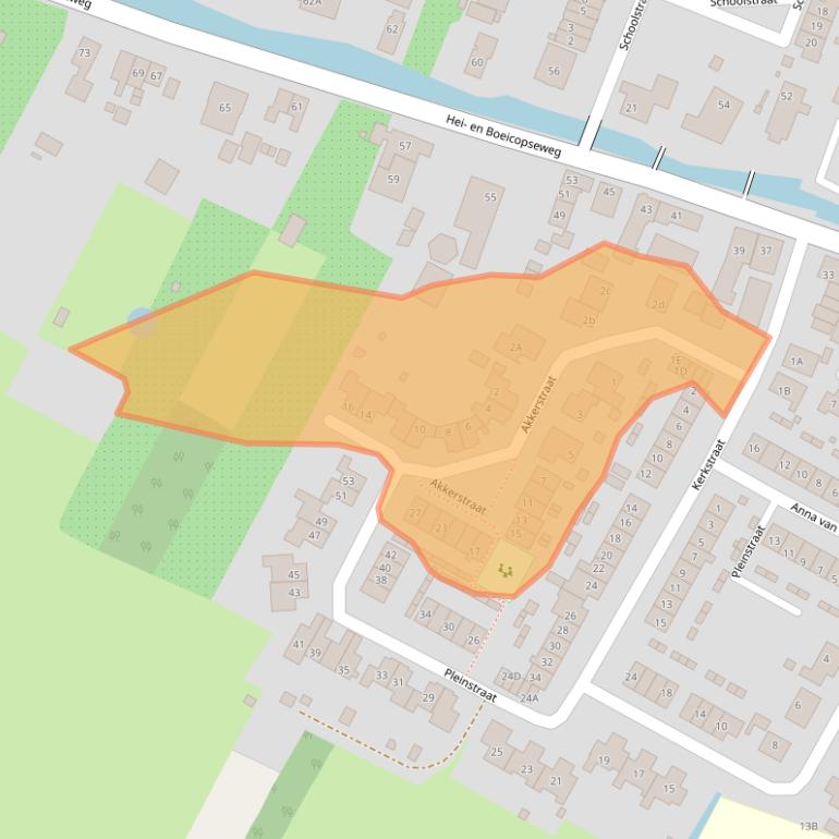 Kaart van postcodegebied 4126RX.
