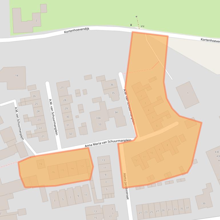 Kaart van postcodegebied 4128BR.