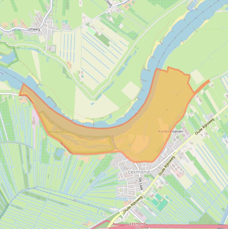 Kaart van postcodegebied 4128BV.