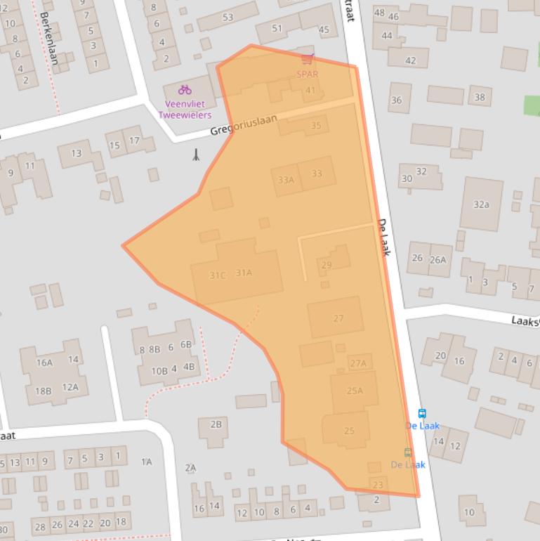 Kaart van postcodegebied 4128CA.