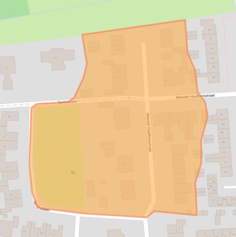 Kaart van postcodegebied 4128CJ.