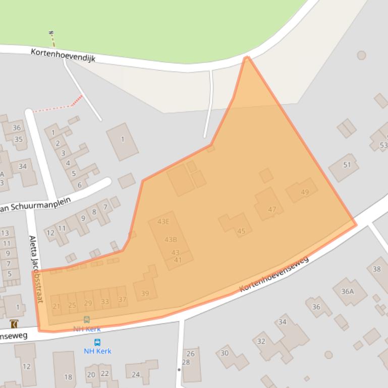 Kaart van postcodegebied 4128CM.