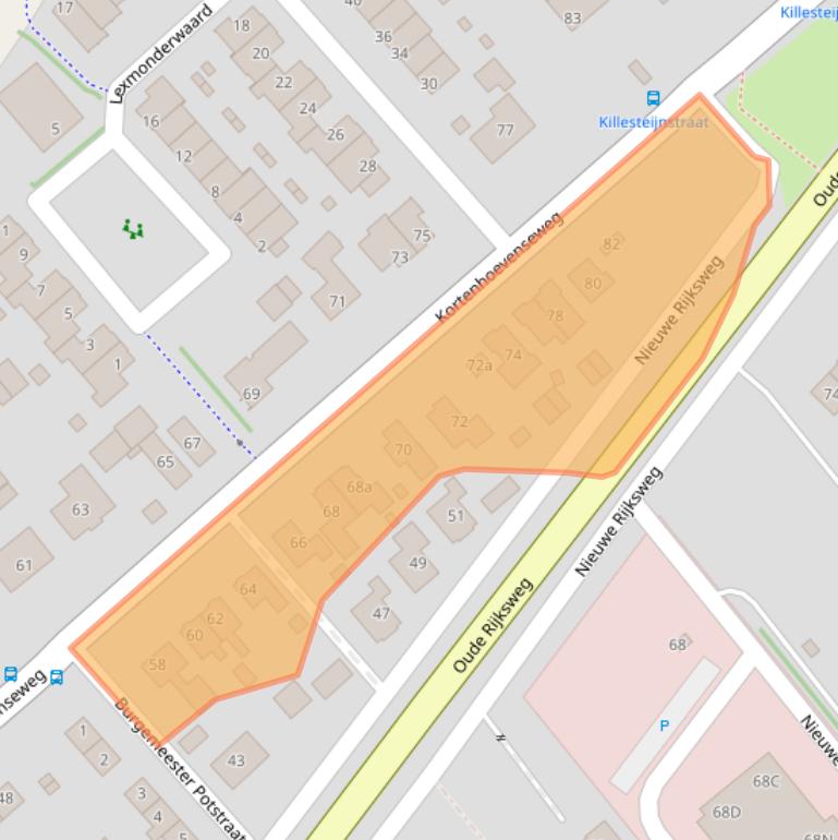 Kaart van postcodegebied 4128CS.