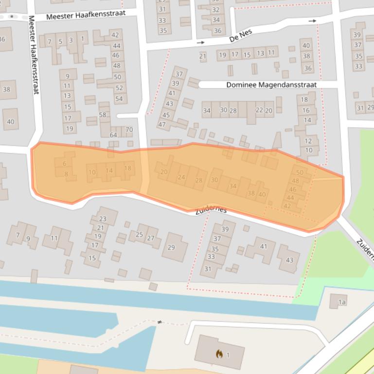 Kaart van postcodegebied 4128CZ.