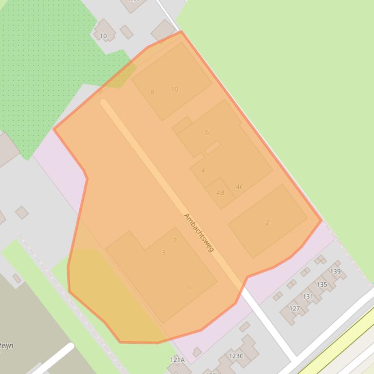 Kaart van postcodegebied 4128LC.