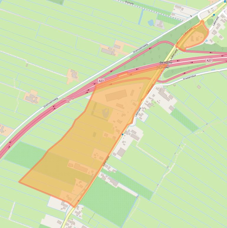 Kaart van postcodegebied 4128LE.