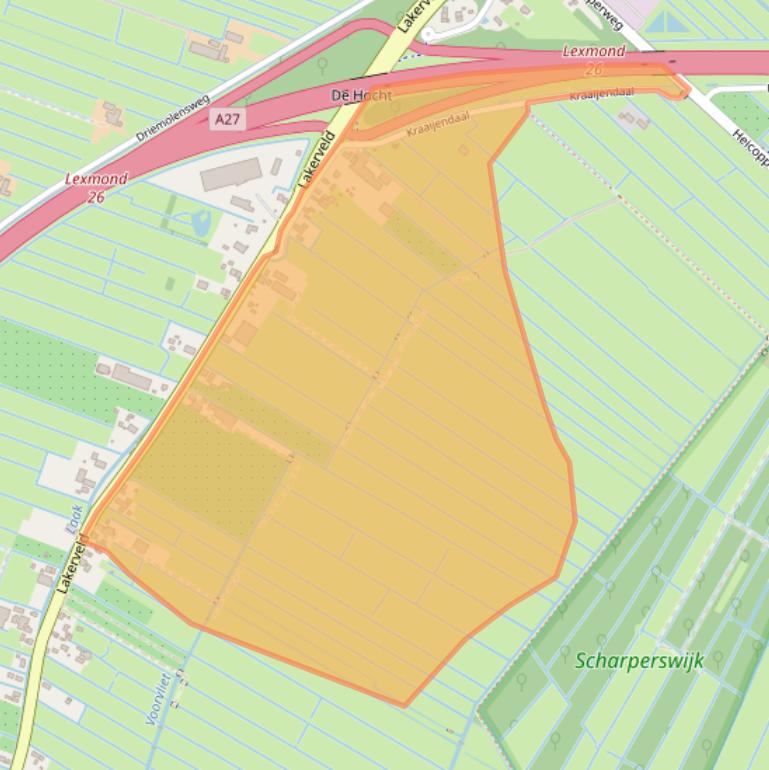 Kaart van postcodegebied 4128LK.