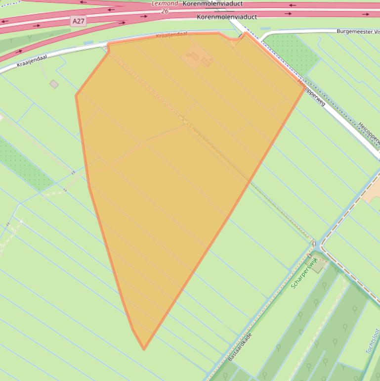 Kaart van postcodegebied 4128LN.