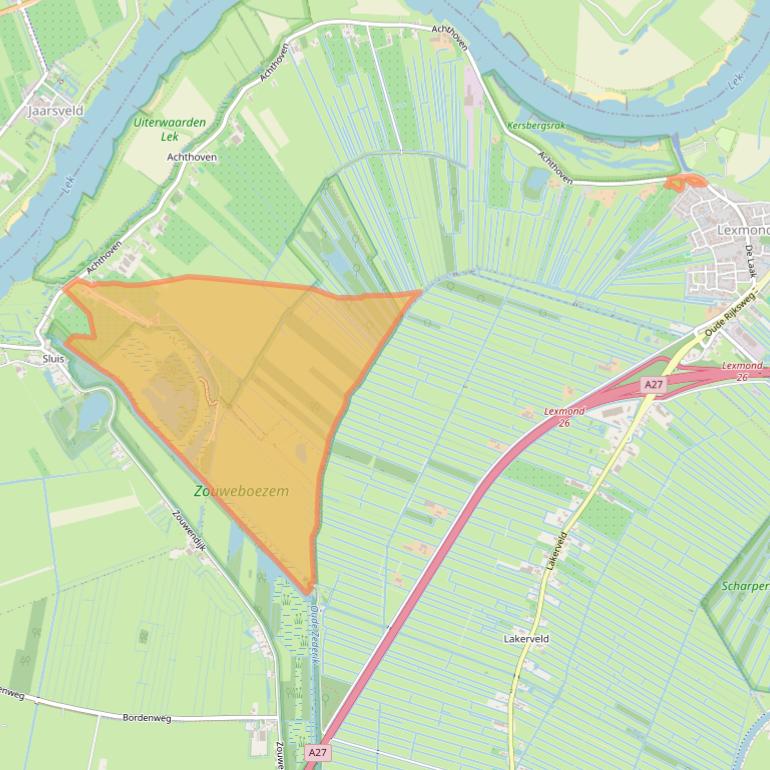 Kaart van postcodegebied 4128LT.