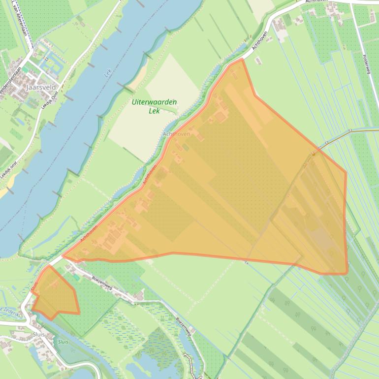 Kaart van postcodegebied 4128LX.