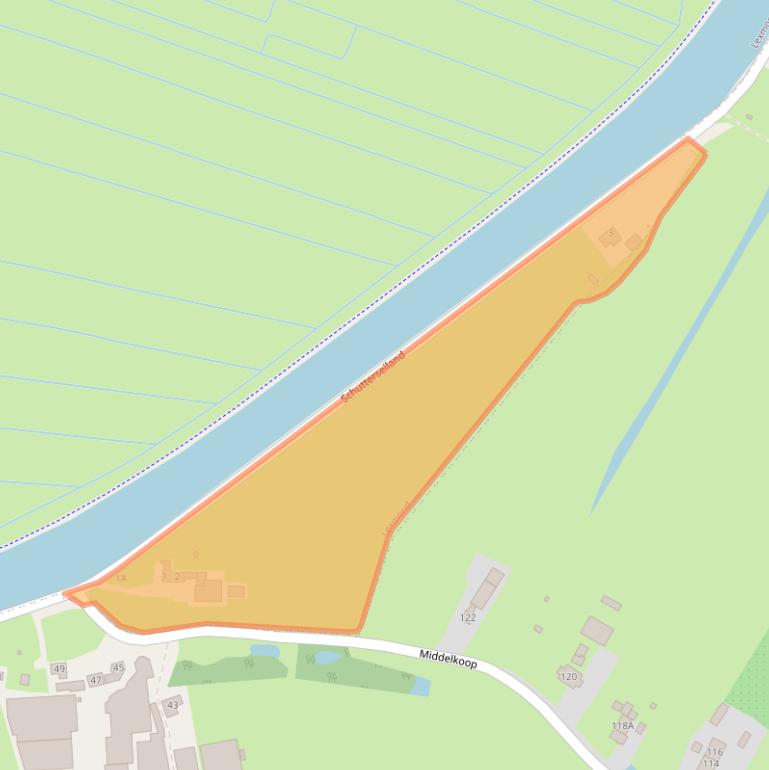 Kaart van postcodegebied 4128MA.