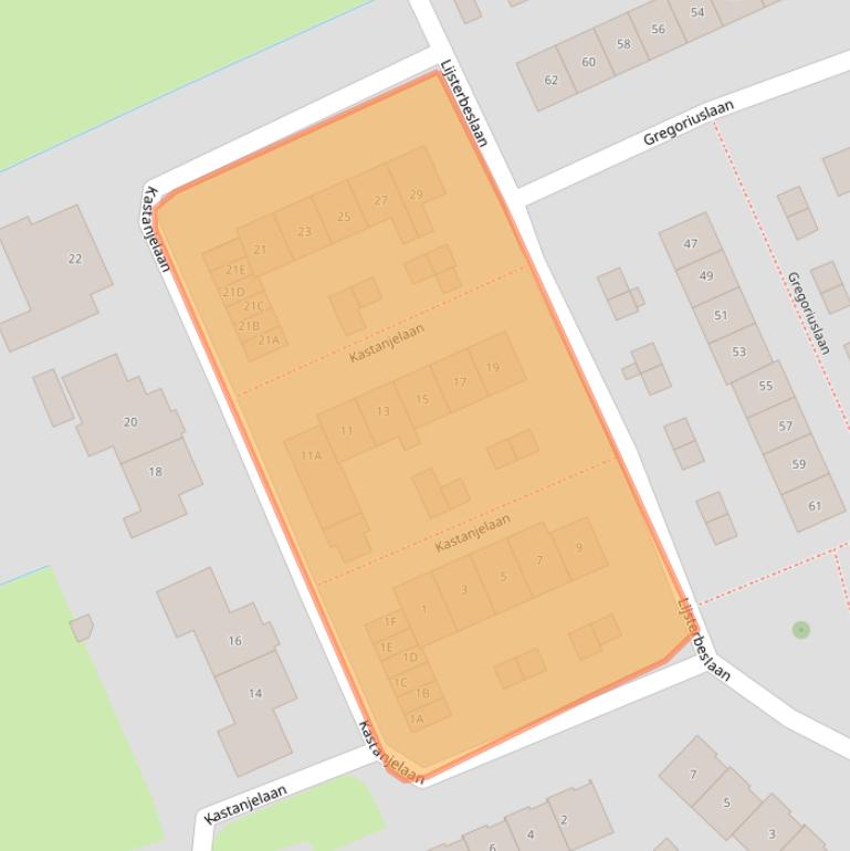 Kaart van postcodegebied 4128SP.