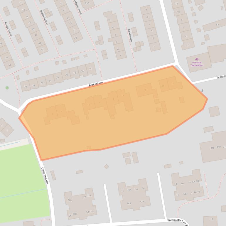 Kaart van postcodegebied 4128ST.