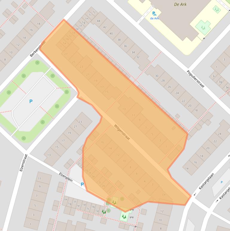 Kaart van postcodegebied 4131AL.