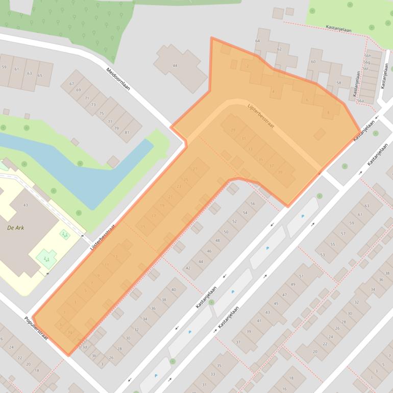 Kaart van postcodegebied 4131AN.