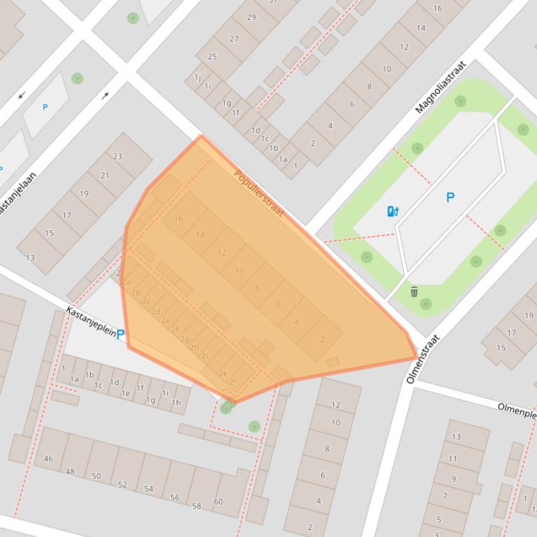 Kaart van postcodegebied 4131AP.