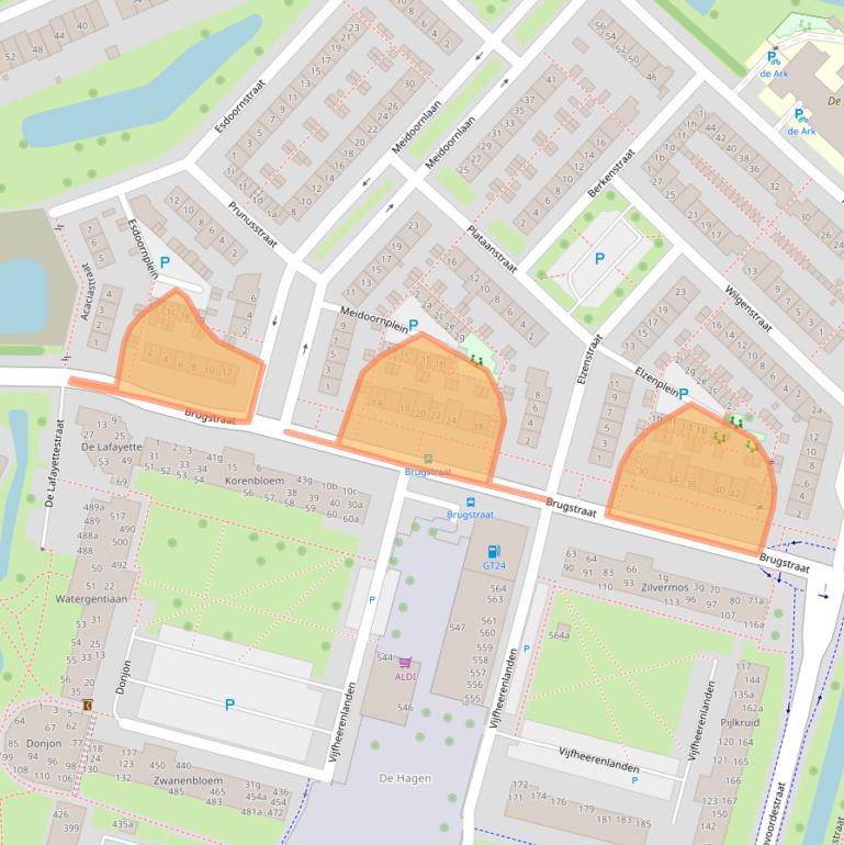 Kaart van postcodegebied 4131AX.