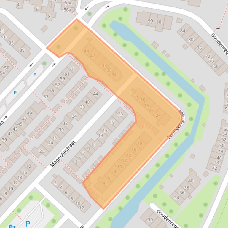 Kaart van postcodegebied 4131BC.