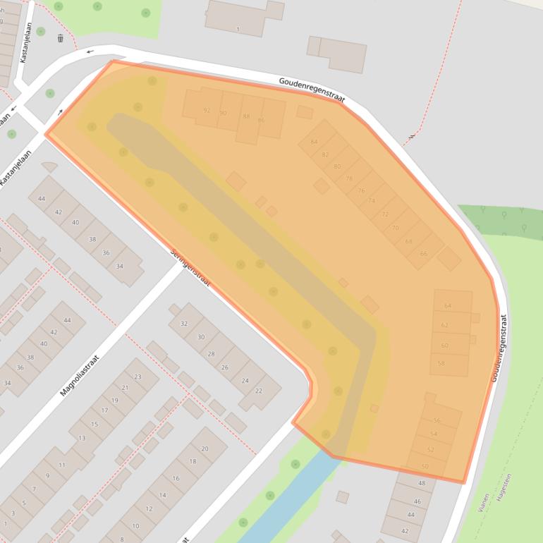 Kaart van postcodegebied 4131BE.