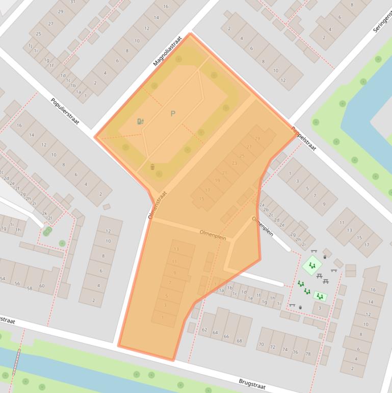 Kaart van postcodegebied 4131BH.