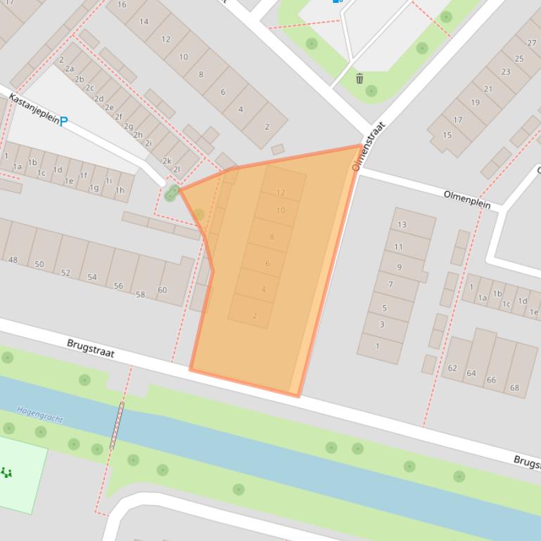 Kaart van postcodegebied 4131BJ.