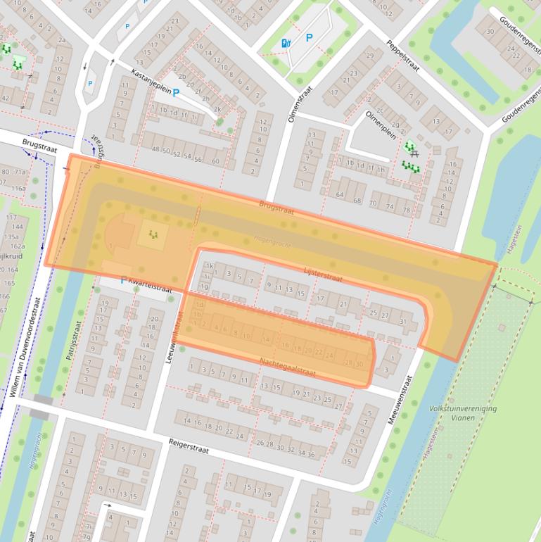 Kaart van postcodegebied 4131CD.