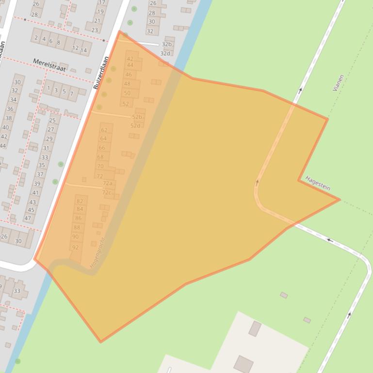 Kaart van postcodegebied 4131CT.