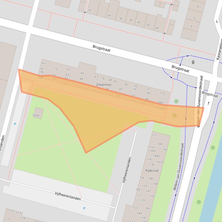 Kaart van postcodegebied 4131EG.
