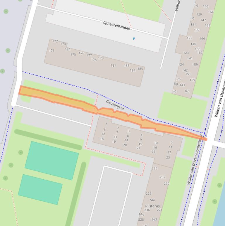 Kaart van postcodegebied 4131EM.