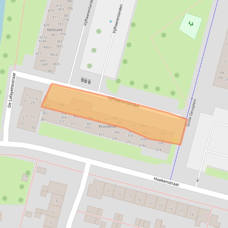 Kaart van postcodegebied 4131GD.