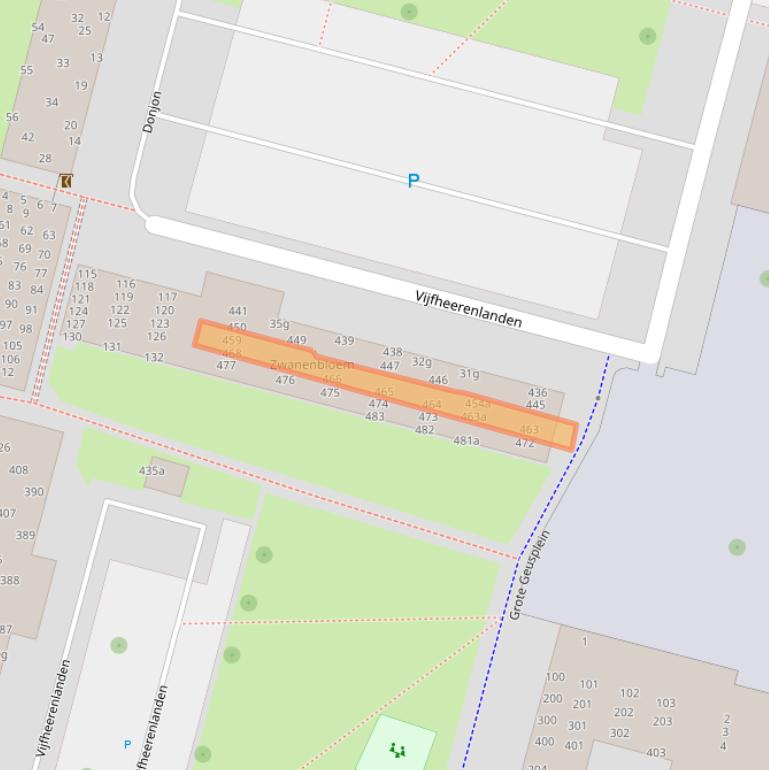 Kaart van postcodegebied 4131GM.