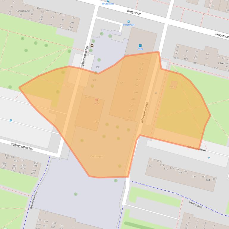 Kaart van postcodegebied 4131GT.