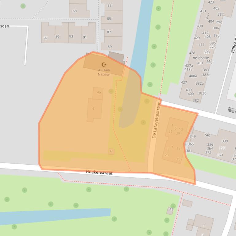 Kaart van postcodegebied 4131GV.