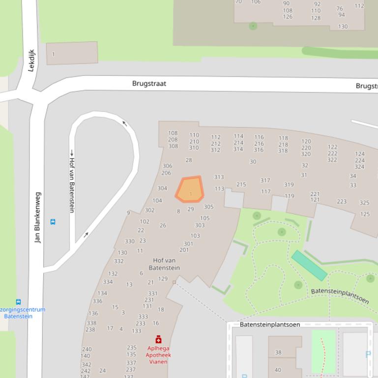 Kaart van postcodegebied 4131HA.