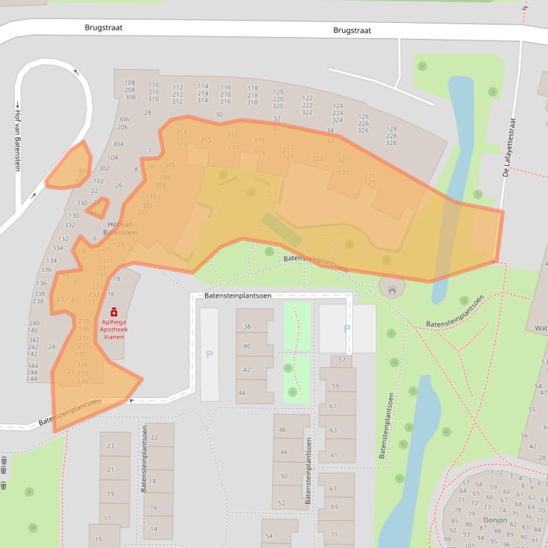 Kaart van postcodegebied 4131HB.