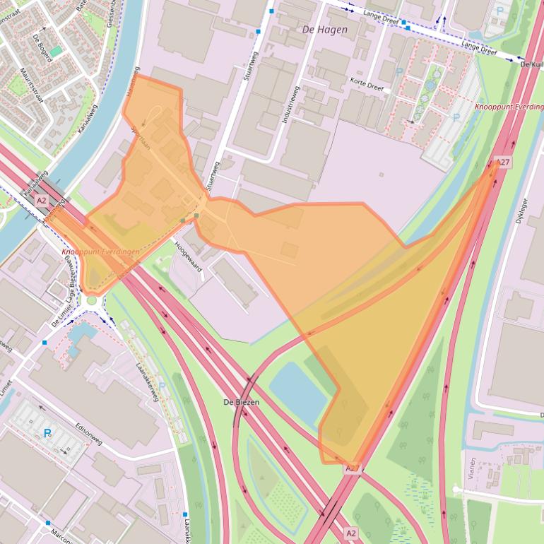 Kaart van postcodegebied 4131NN.