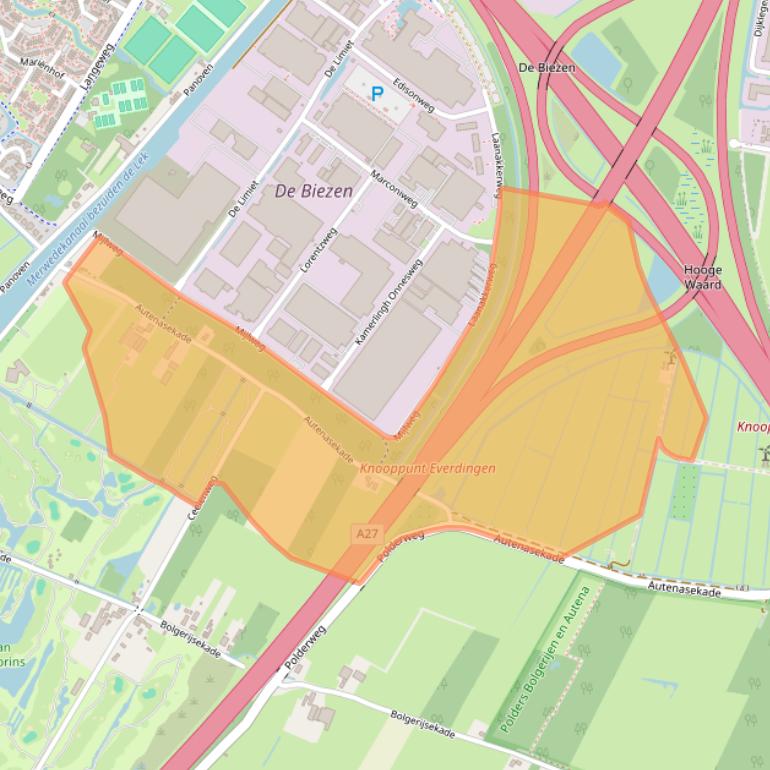 Kaart van postcodegebied 4131NP.