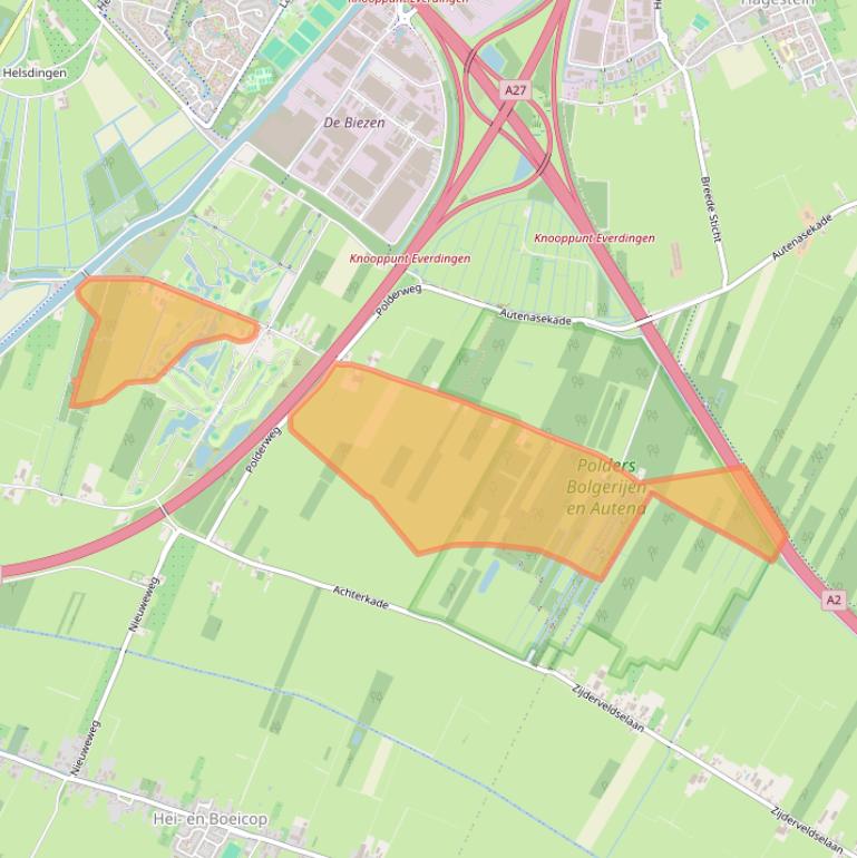 Kaart van postcodegebied 4131NT.
