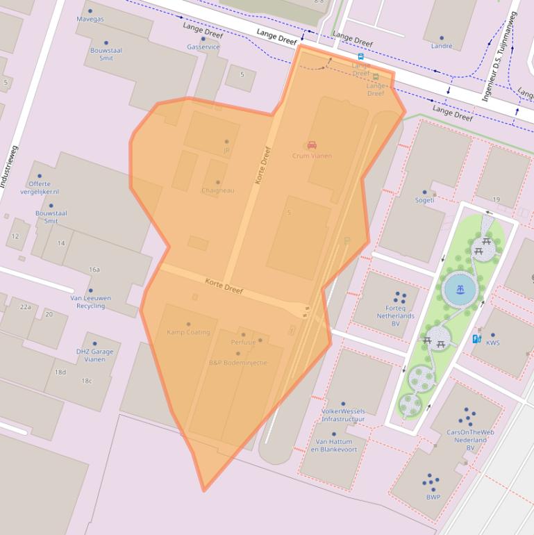 Kaart van postcodegebied 4131PM.