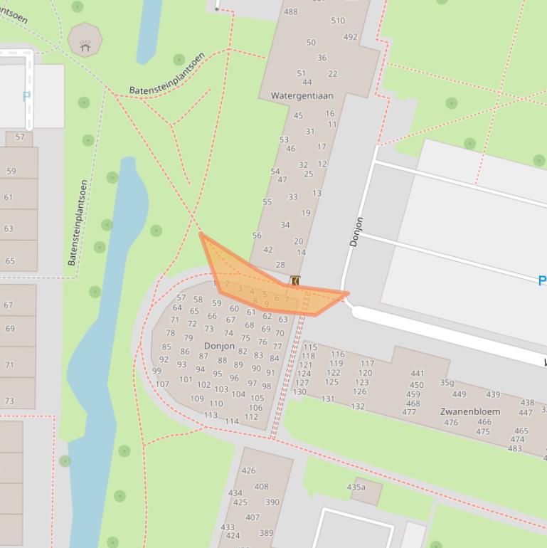 Kaart van postcodegebied 4131XB.