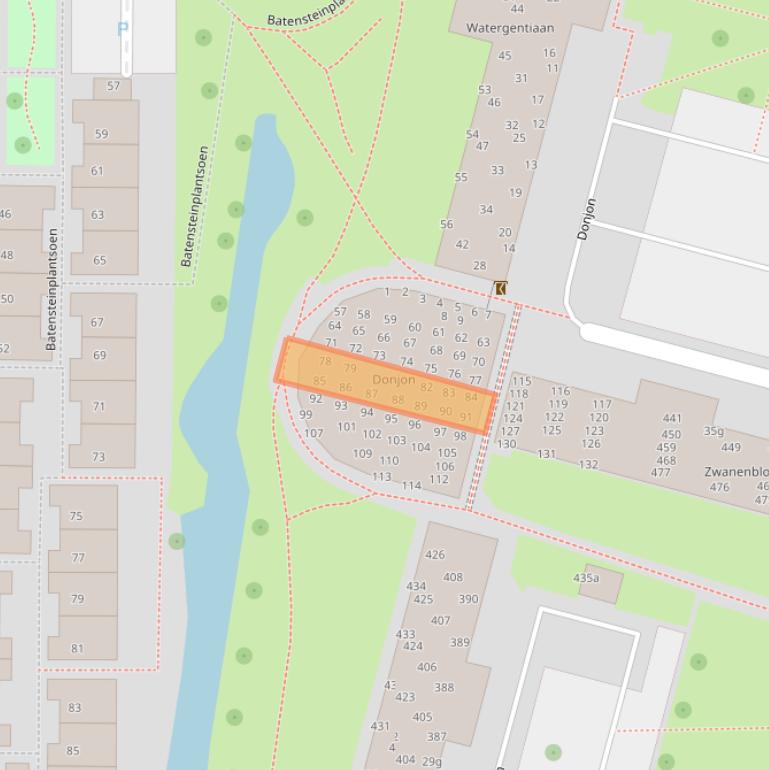 Kaart van postcodegebied 4131XG.