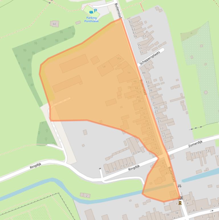 Kaart van postcodegebied 4132AC.