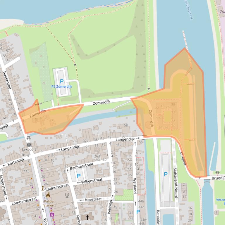 Kaart van postcodegebied 4132AE.