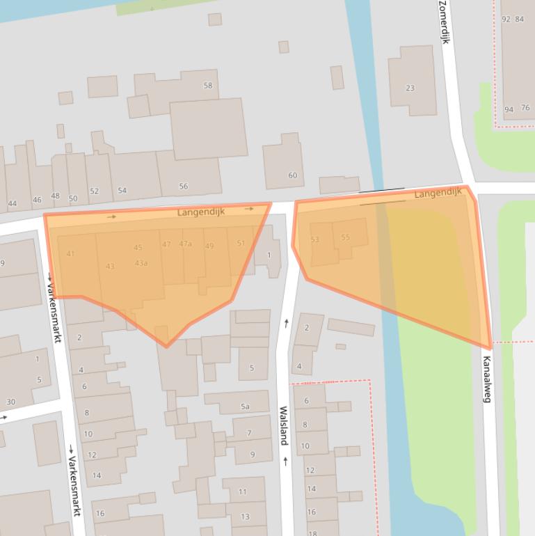 Kaart van postcodegebied 4132AJ.