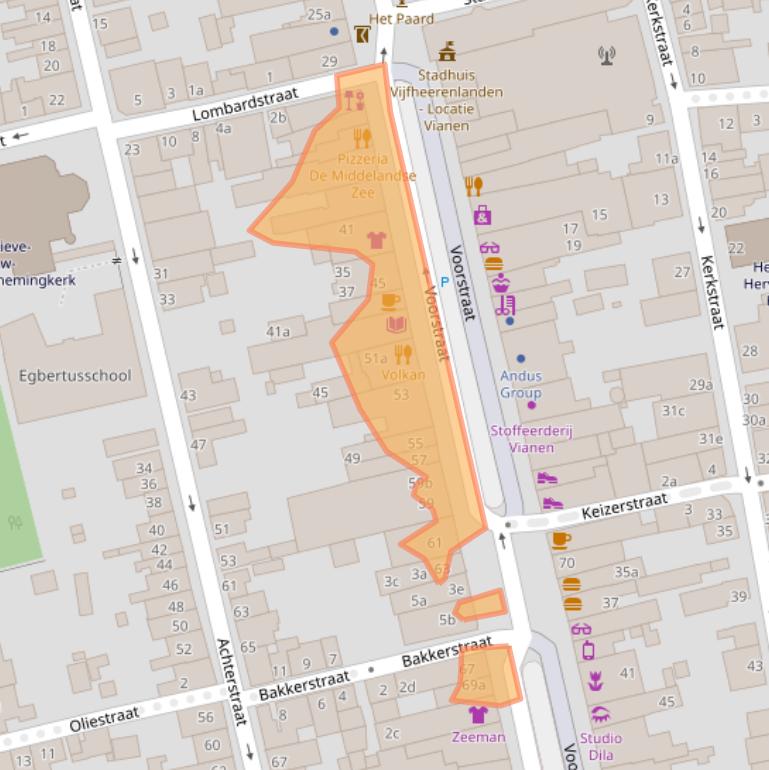 Kaart van postcodegebied 4132AN.