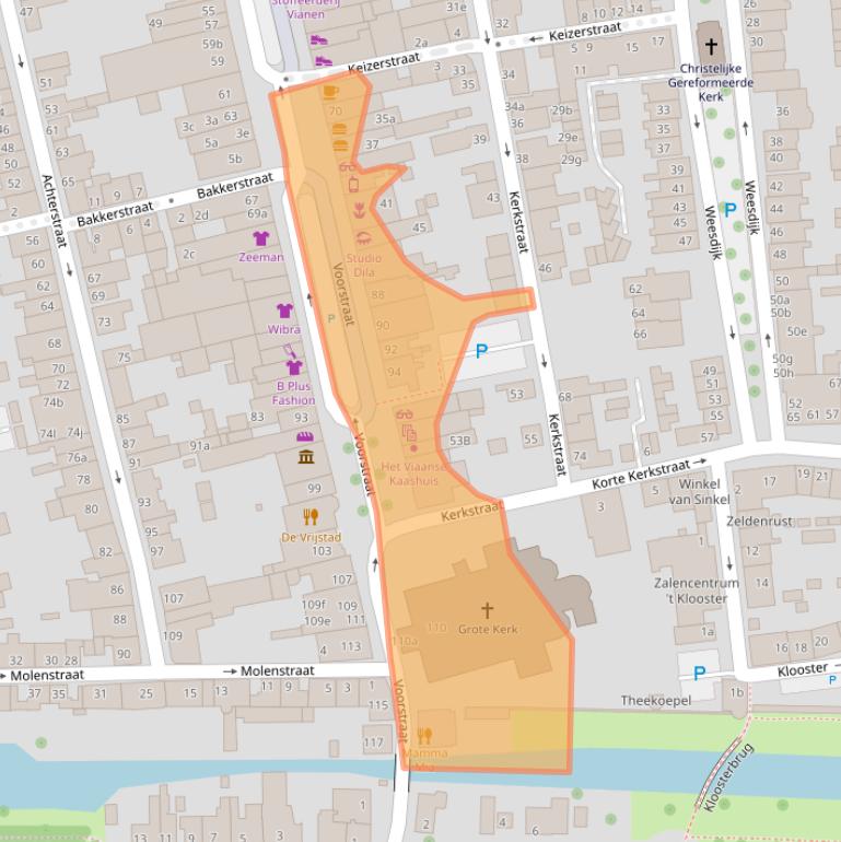 Kaart van postcodegebied 4132AT.