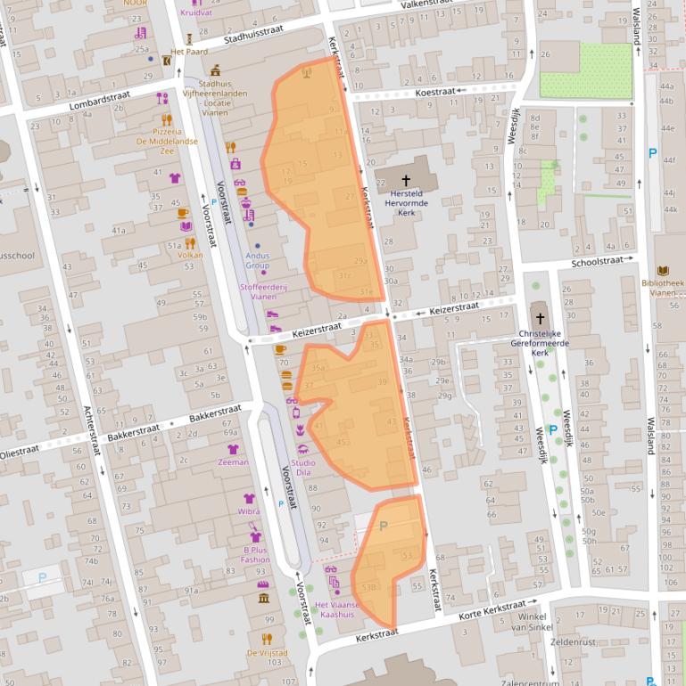 Kaart van postcodegebied 4132BD.