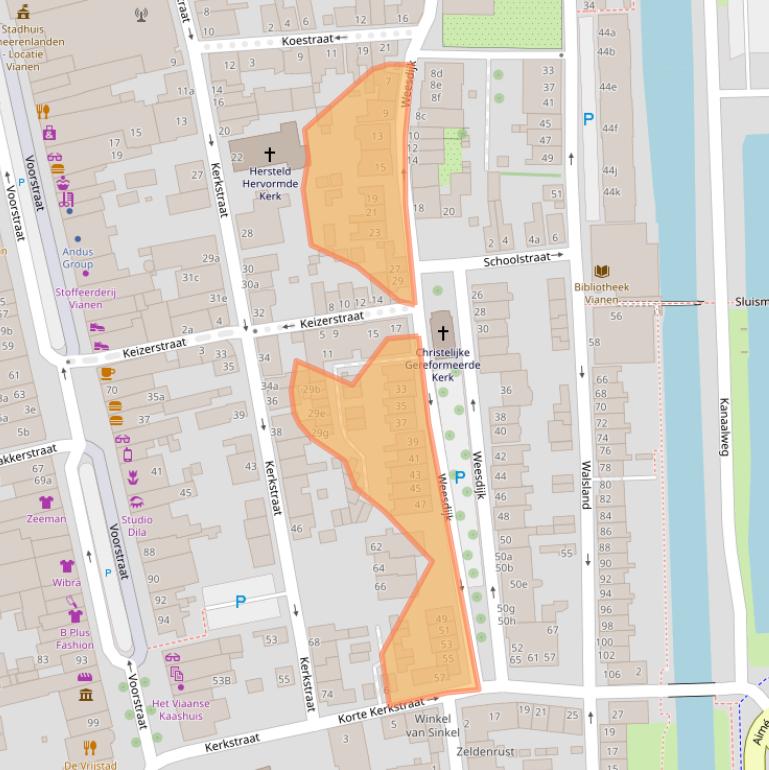 Kaart van postcodegebied 4132BK.